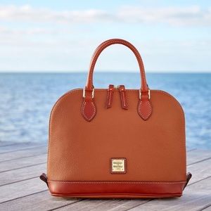 Dooney & Bourke Pebble Grain ZIP Zip Satchel